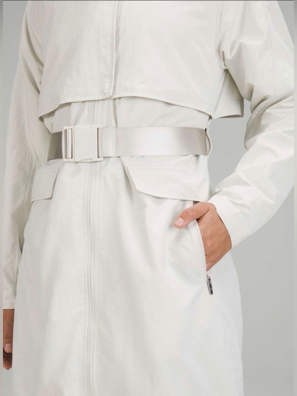 NWOT New Lululemon Always Effortless Trench Bone ! - Picture 6 of 11
